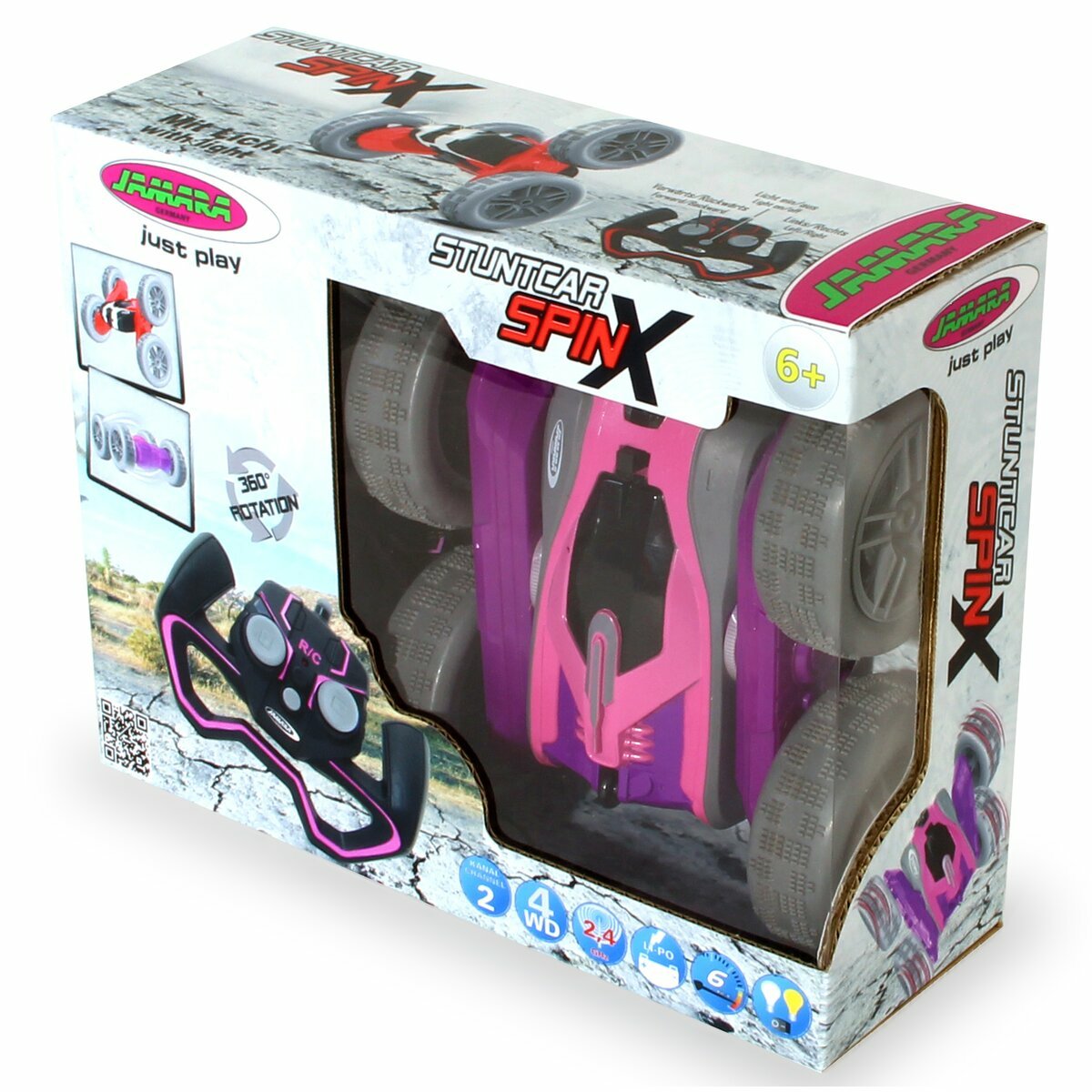 EAN 4042774463229 - Jamara SpinX Stuntcar modelo controlado por radio Coche de acrobacias Motor eléctrico imagen 2