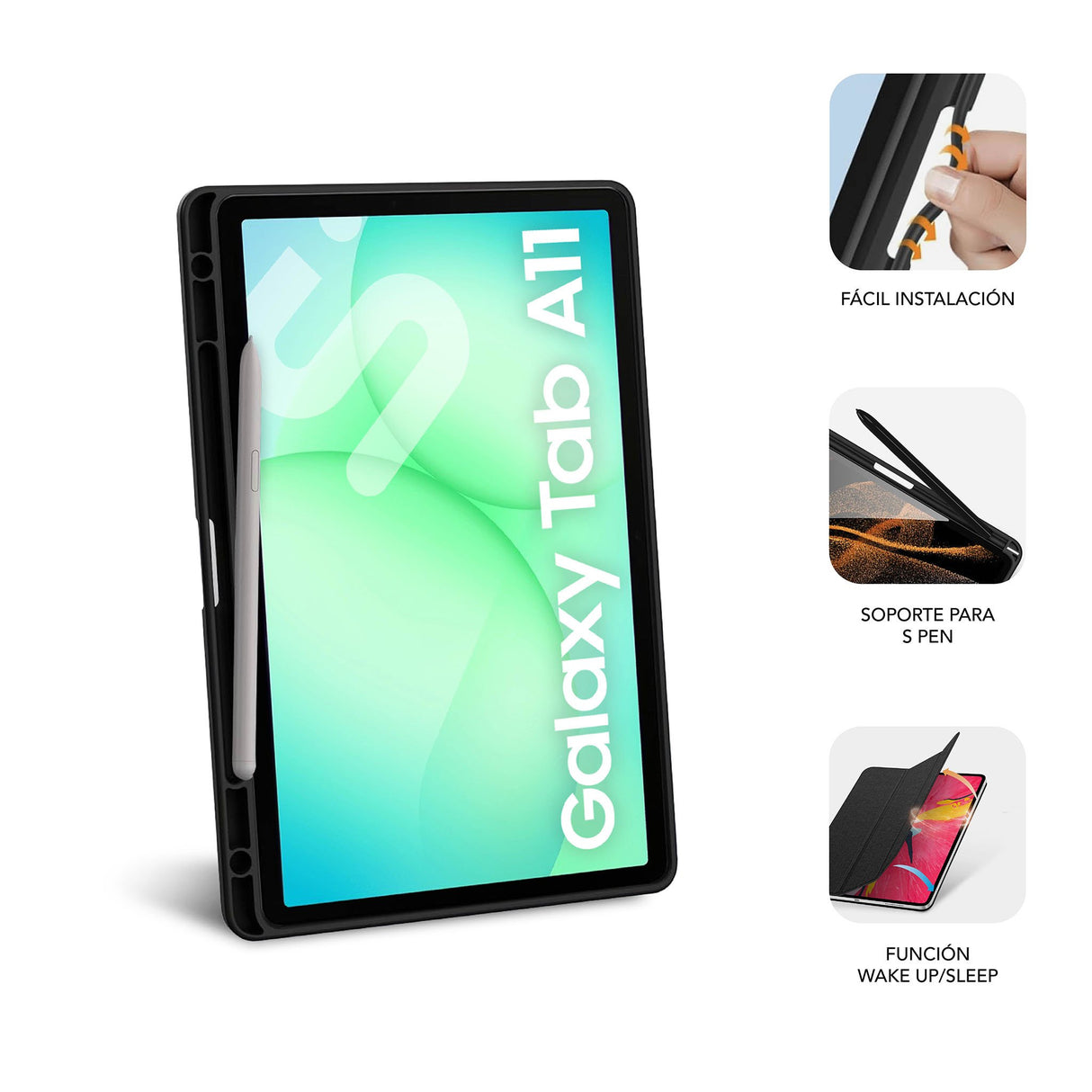 EAN 8436586743789 - SUBBLIM SUBCST-5SC040 funda para tablet 20,3 cm (8") Libro Negro imagen 5