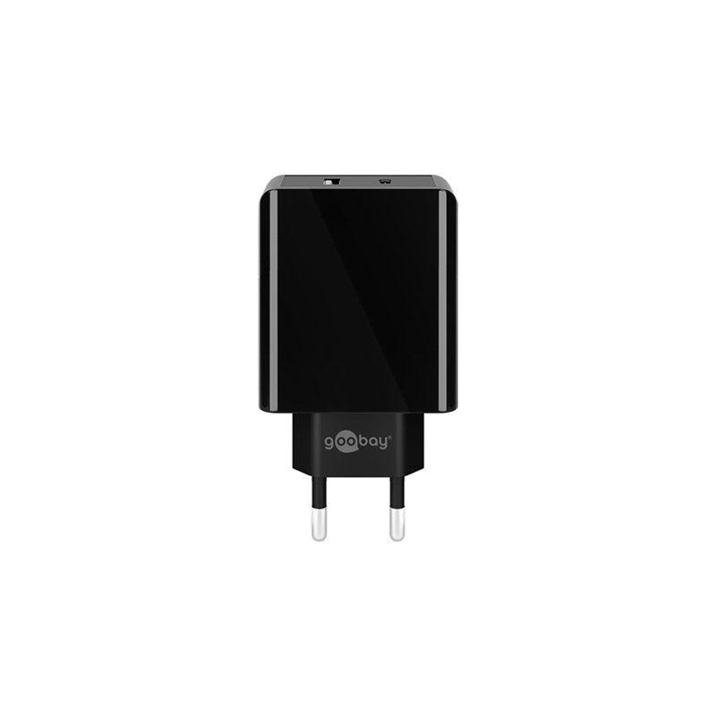 Goobay Cargador Rápido Usb Dual Usb/Usb-C Pd 28w 44960