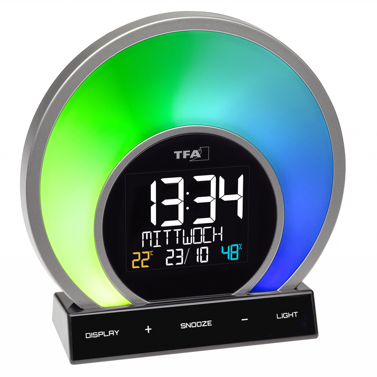 EAN 4009816034564 - TFA-Dostmann Soluna Reloj despertador analógico Negro, Transparente imagen 3