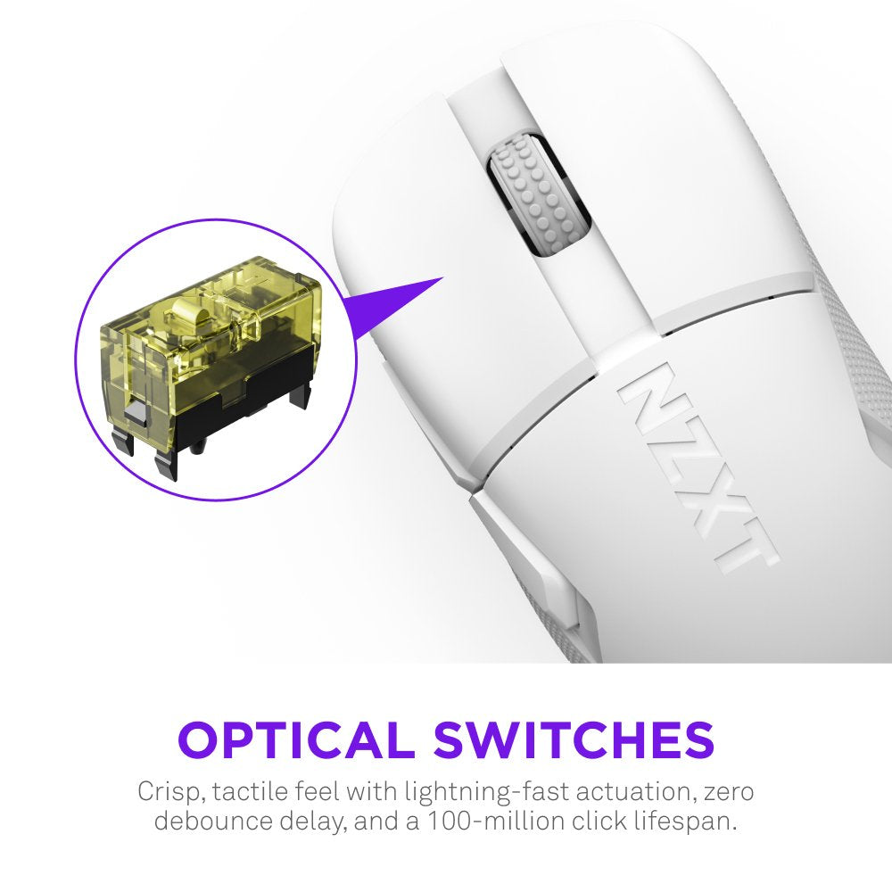 EAN 5056547204031 - NZXT MS-101NW-02 ratón Juego mano derecha RF inalámbrico Óptico 26000 DPI imagen 5