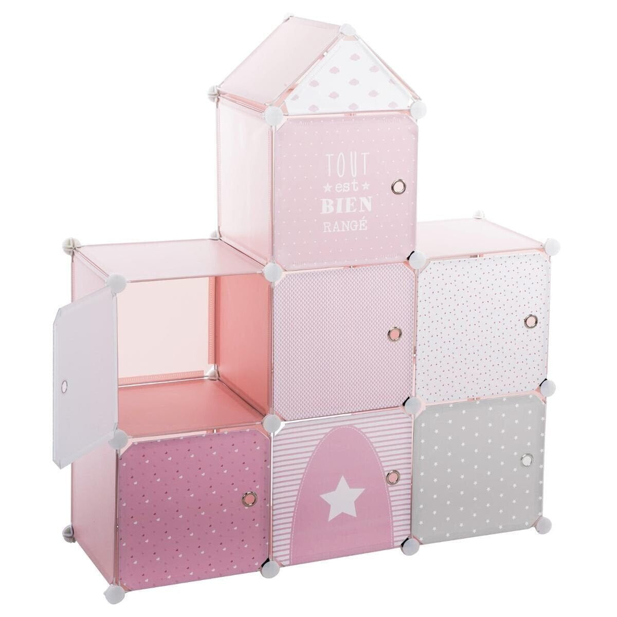 Almacenamiento Infantil Pink Castle 95,5 X 32 X 109 Cm