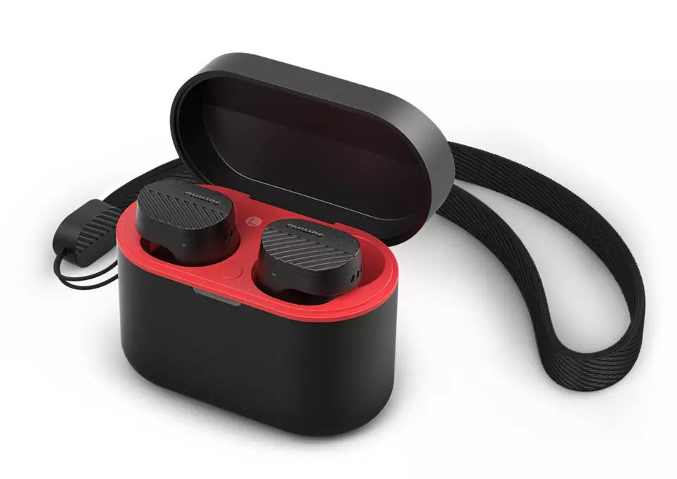 Auriculares Philips Taa5508bk/00 True Wireless Stereo (Tws) Dentro De Oído Llamadas/Música Bluetooth Negro, Rojo