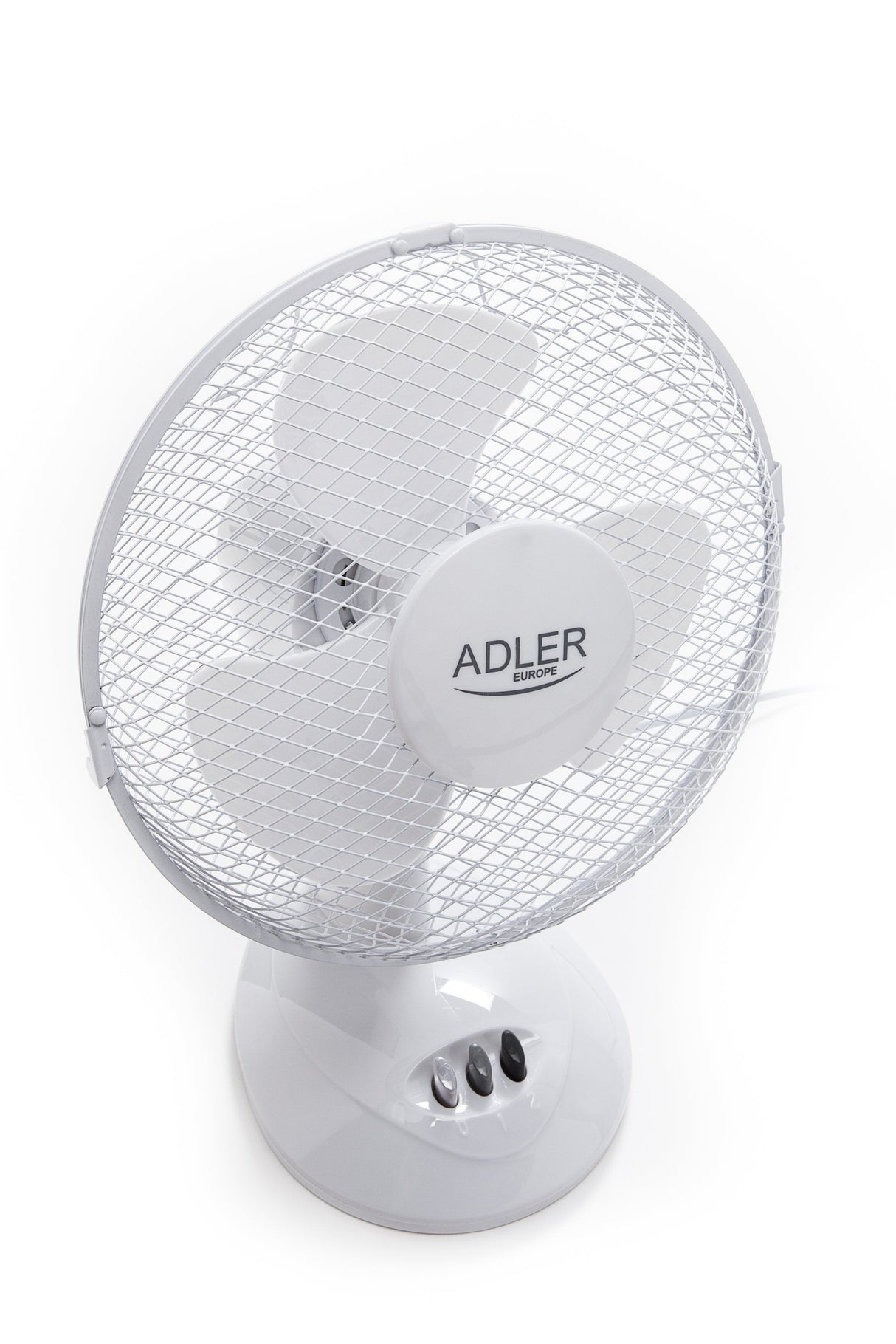Adler Ad 7302 Desk Fan, Diameter 23cm, 2 Speed Settings, Up-Down Adjustment, Stable Base, Power 35w