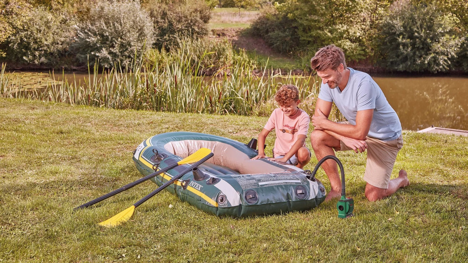 Bomba De Aire Inalámbrica Bosch Easyinflate 18v-500 Solo, 18volt Verde/Negro, Sin Batería Ni Cargador, Power For All Alliance