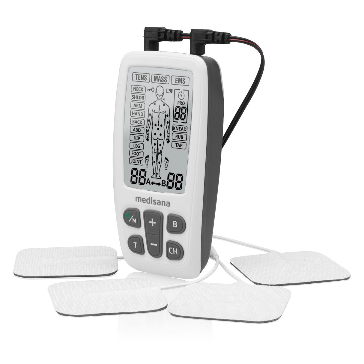 EAN 4015588883477 - Medisana TT 200 masajeador Atrás, Mano, HIPS, Cuello, Hombros Negro, Blanco imagen 1