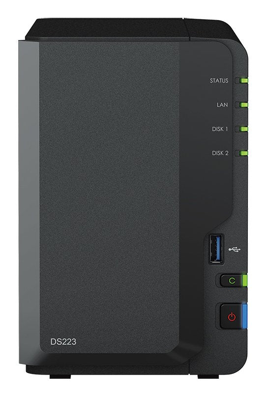 Nas Synology Diskstation Ds223 2 Bahías 3.5'- 2.5' 2gb Ddr4 Formato Torre