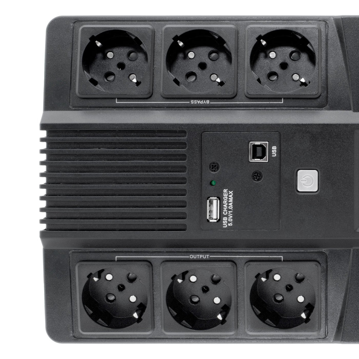 EAN 8437012429215 - CoolBox Scudo 3 LCD 800VA sistema de alimentación ininterrumpida (UPS) Línea interactiva 0,8 kVA 6 salida imagen 5