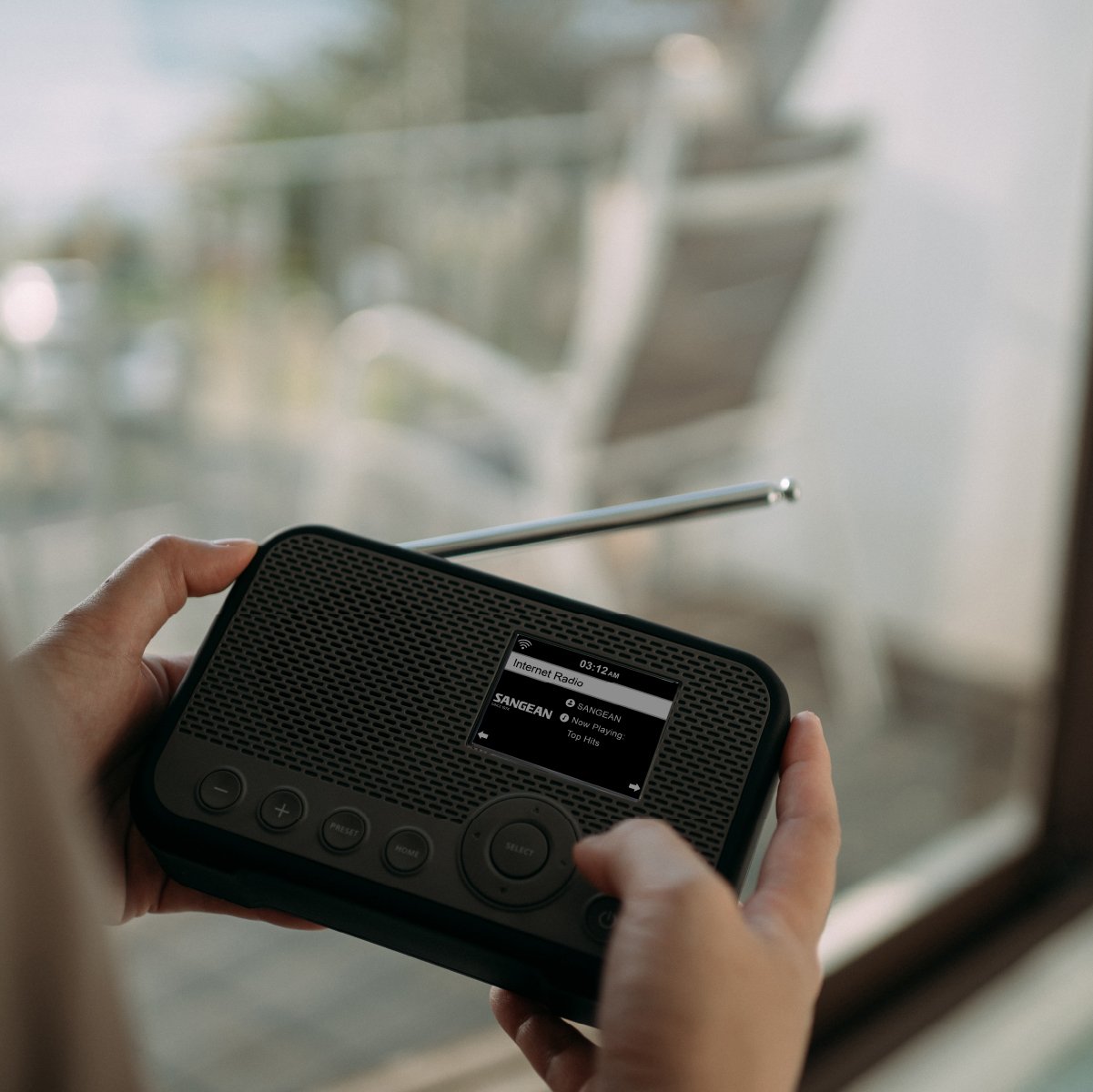 Radio Portátil Sangean Wfr-39 Grey Black