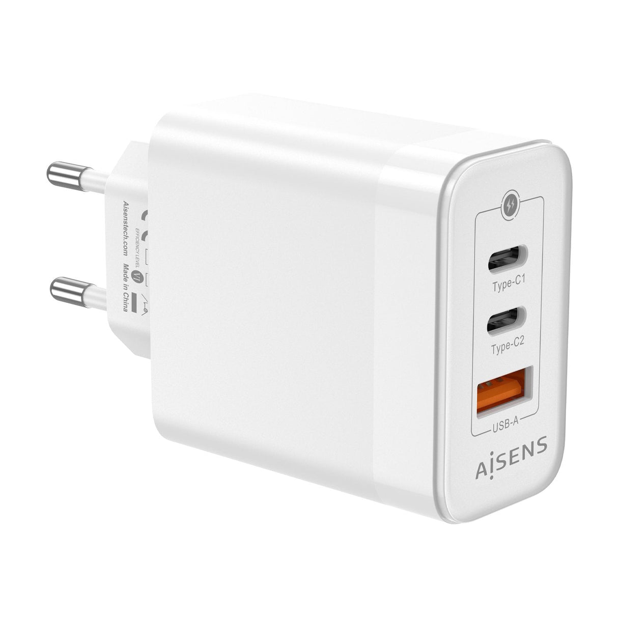 Aisens Cargador Gan 65w - 2xusb-C Pd3.0 Qc4.0 - 1xusb-A Qc3.0 - Blanco