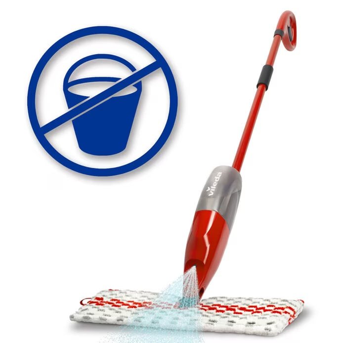 EAN 4023103222755 - Vileda 1.2 Spray Max fregona Microfibra, Plástico Seca y húmeda Rojo, Blanco imagen 1