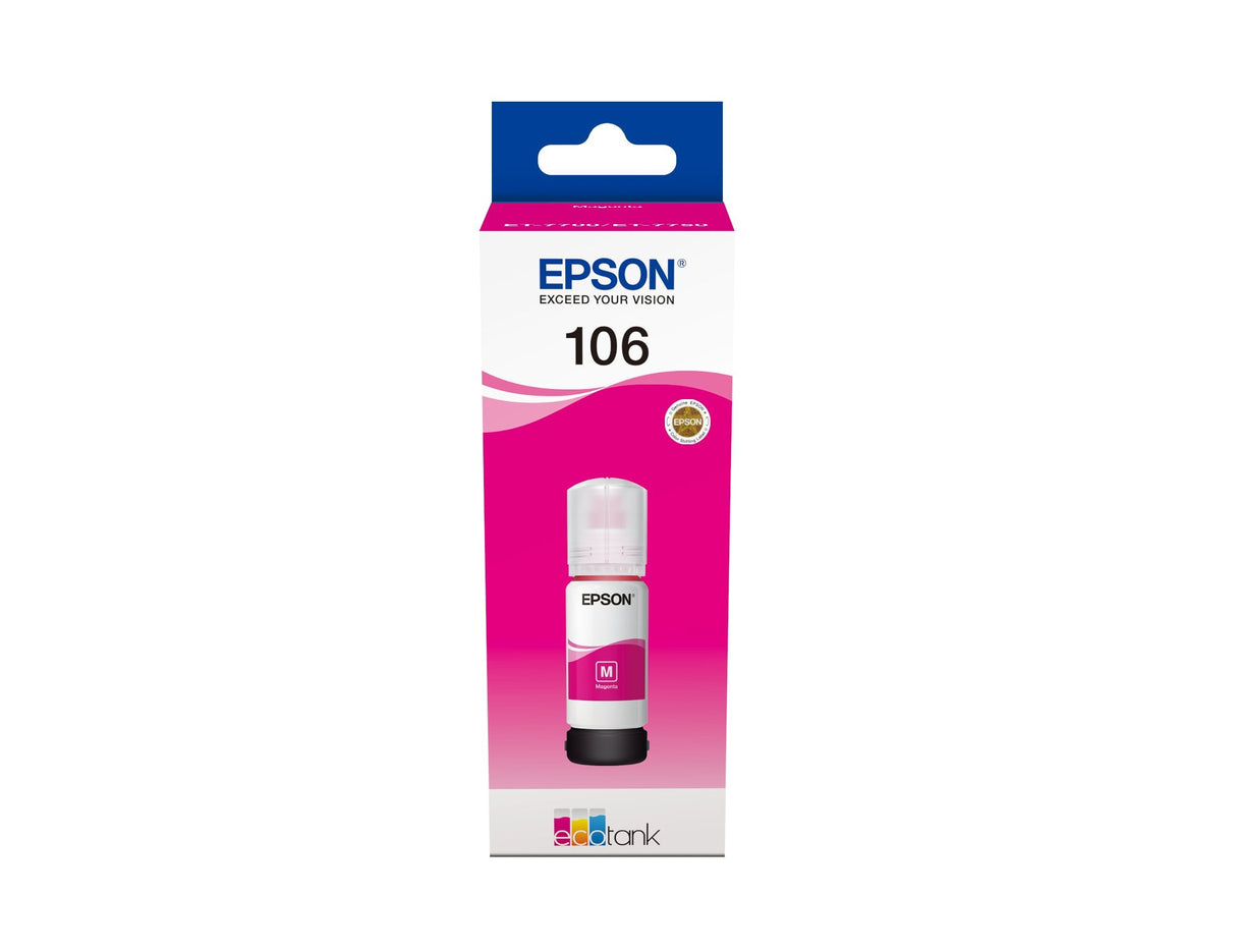 Epson 106 Ecotank Magenta Ink Bottle Et-7700 / Et-7750