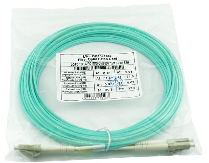Blueoptics Sfp3131eu10mk Cable De Fibra Optica 10 M Lc Om3 Color Aguamarina