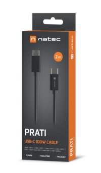 Cable Natec Nka-2147 Usb 2.0 2 M Usb C Negro