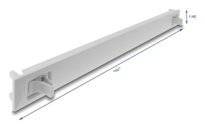 19? 1 He Blindpanel Abs Kunststoff Mit Einrastfunktion (Snap-In) Grau