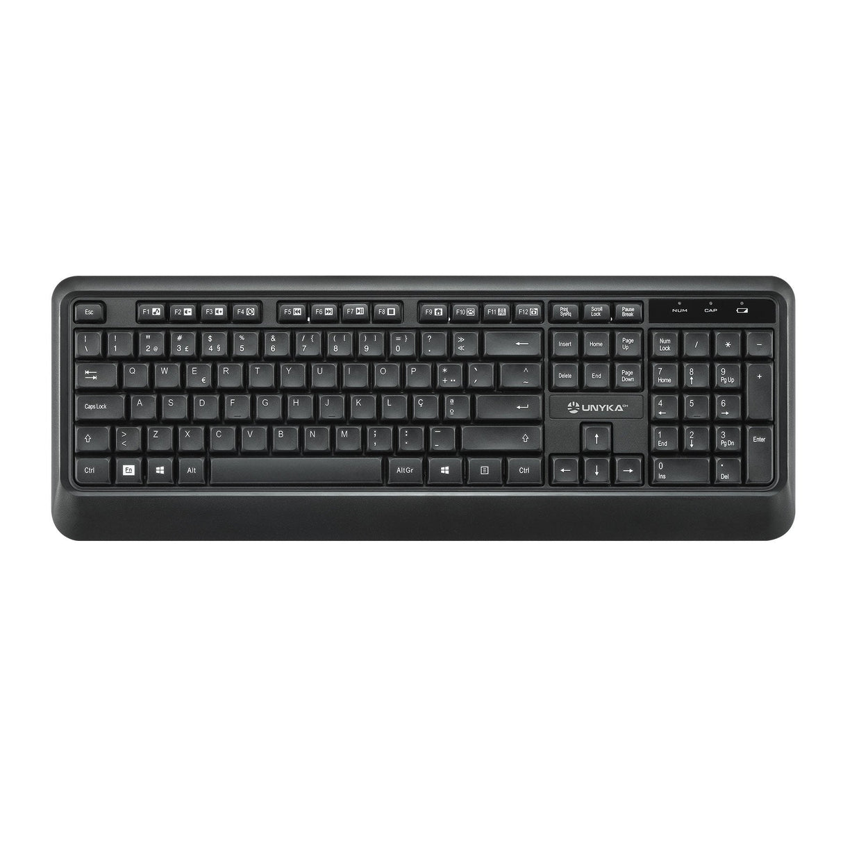 Unykach Uk39 Pack De Teclado Inalambrico Compacto + Raton Inalambrico 1600dpi, 3 Botones, Uso Ambidiestro - Disposicion