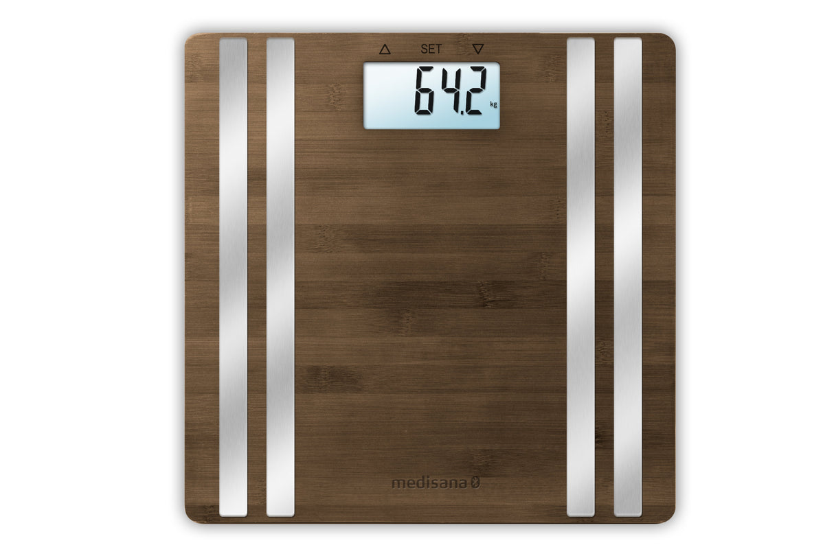 EAN 4015588405525 - Medisana BS 552 Rectángulo Bamboo, Plata Báscula personal electrónica imagen 1