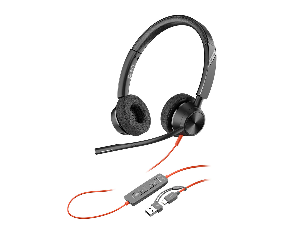 EAN 0197498429106 - HP Poly Blackwire 3320 Stereo Microsoft Teams Certified USB-C Headset +USB-C/A Adapter Alámbrico Diadema imagen 6