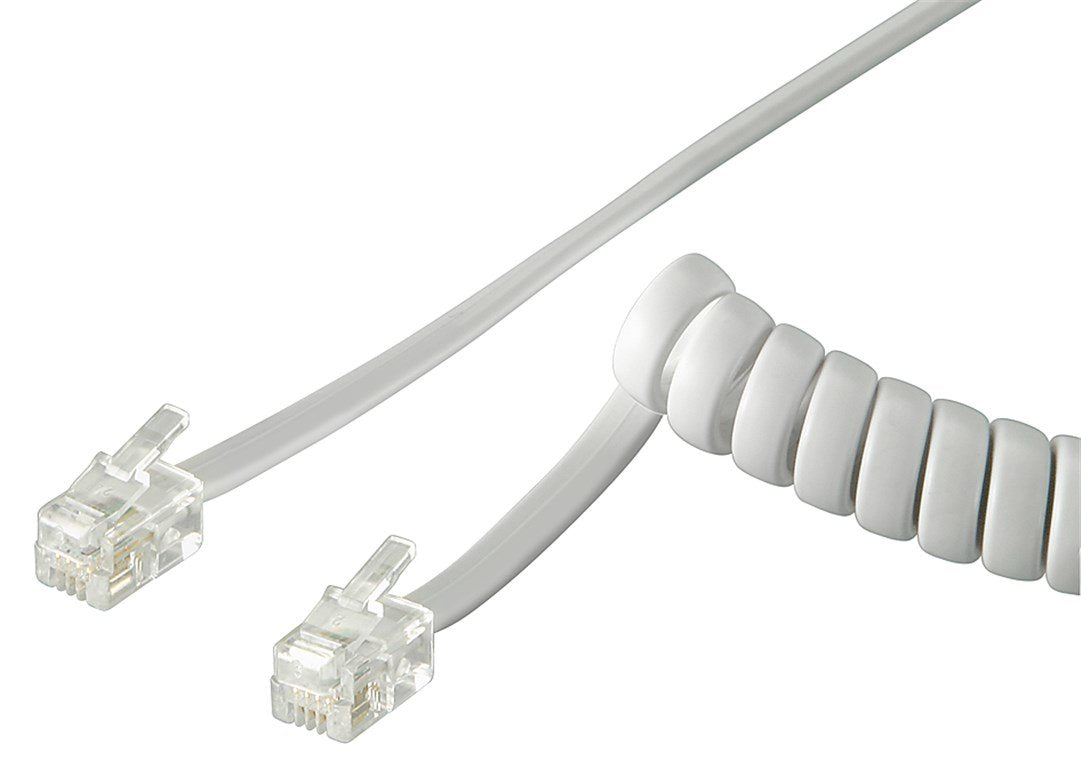 Goobay 50246 Cable Telefónico Rj10 2 M Blanco