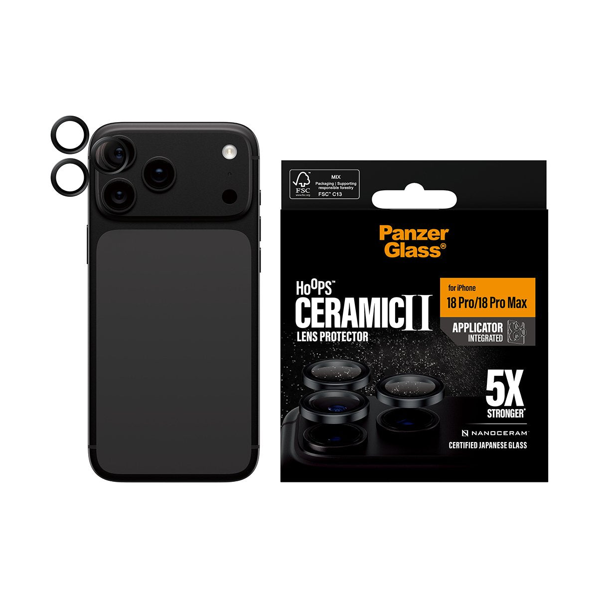 Panzerglass Hoops Ceramic Camera Lens Protector Iphone 18 Pro/ 18 Pro Max
