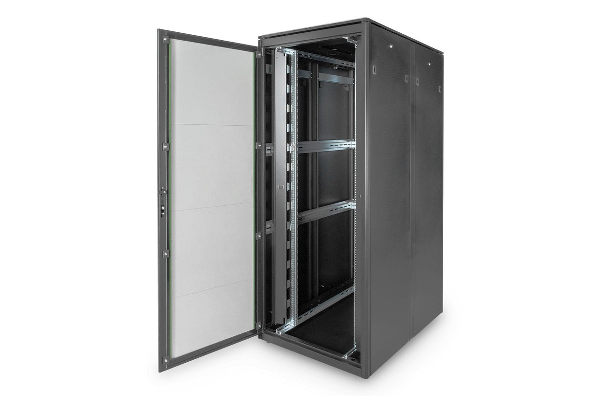 Digitus Armarios Rack, Armario It Negro, Rack O Bastidor Independiente, 42u, 800 Kg, Patas Ajustables, Gestión De Cables, 152 Kg