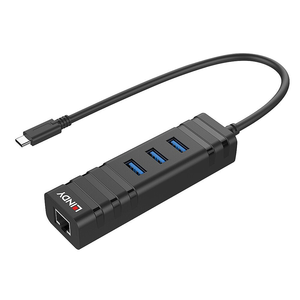 Lindy Usb 3.1 Hub & Gigabit Ethernet Adaptador Usb Typ C