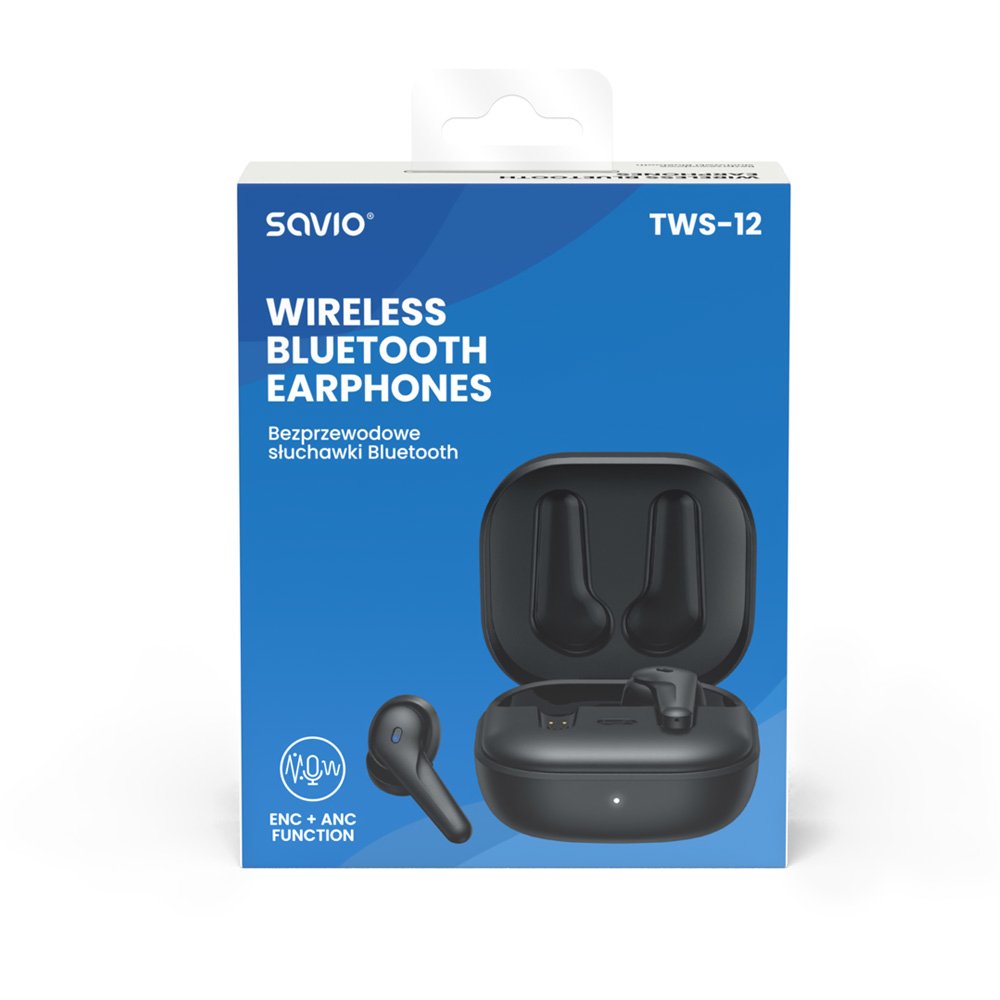 EAN 5901986048114 - Savio TWS-12 auricular y casco Auriculares True Wireless Stereo (TWS) Dentro de oído Llamadas/Música USB imagen 11