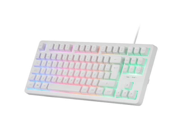 Mars Gaming Mk023 Teclado Gaming - Tenkeyless - H-Mech Red - Iluminacion Frgb - Anti-Ghosting - Compatible Con Windows,