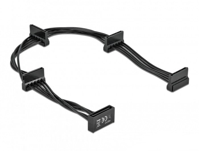EAN 4043619603954 - DeLOCK 60395 cable de SATA 0,4 m SATA de 15 pines 4 x SATA de 15 pines imagen 1