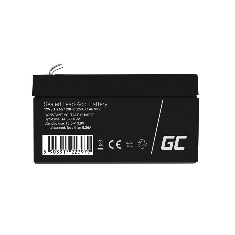 EAN 5903317223979 - Green Cell AGM17 batería para sistema ups Sealed Lead Acid (VRLA) 12 V 1,2 Ah imagen 3