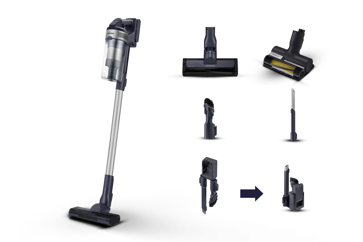 EAN 8806095112220 - Samsung VS15A60AGR5 Aspiradora escoba Batería Secar Sin bolsa 0,8 L 410 W Negro, Plata imagen 1
