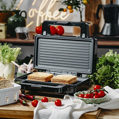 EAN 5905575903112 - Adler AD 3073 sandwichera 1400 W Negro, Plata imagen 14