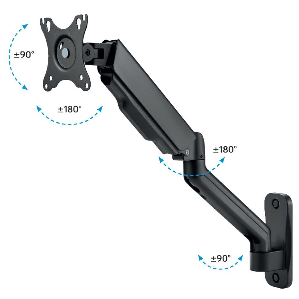 Soporte De Pared Techly Con Resorte Para Tv De 17 A 32" Con Extensión De 55,1 Cm