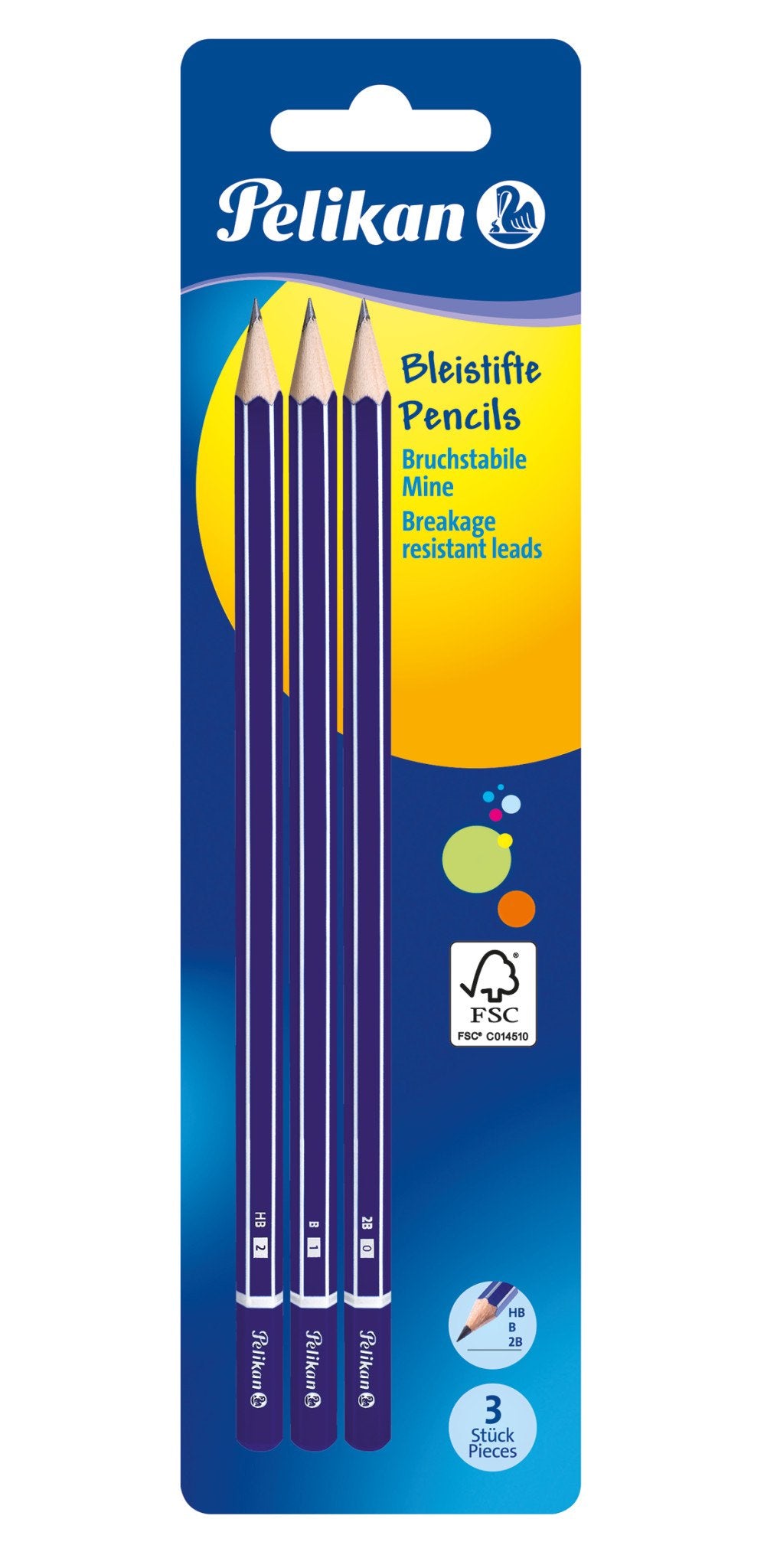 EAN 4012700807410 - Pelikan 807418 lápiz de grafito Multi 3 pieza(s) imagen 1