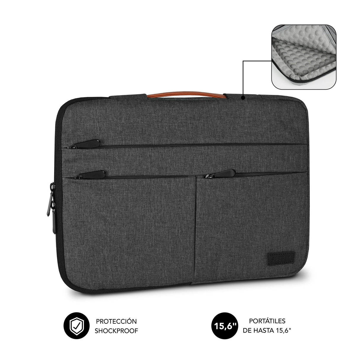 EAN 8436586742713 - SUBBLIM SUBLS-AP36050 maletines para portátil 39,6 cm (15.6") Gris imagen 2