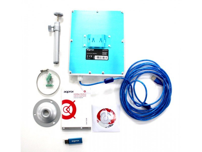 EAN 8435099525523 - Approx APPUSB26AC punto de acceso inalámbrico 600 Mbit/s Blanco imagen 5