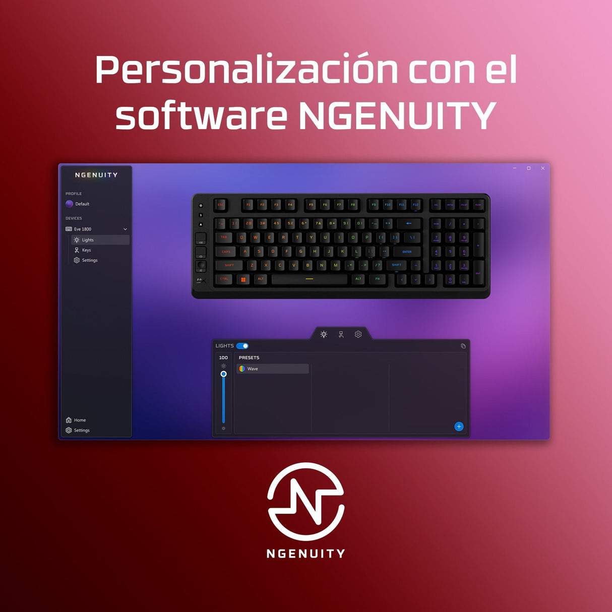 EAN 0198990307855 - HyperX Eve 1800 teclado Juego USB Negro imagen 7