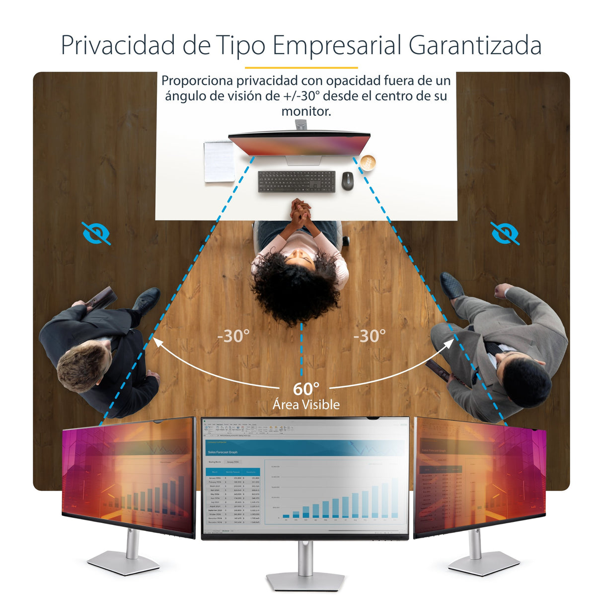 EAN 0065030901895 - StarTech.com 2461G-PRIVACY-SCREEN filtro para monitor 61 cm (24") Filtro de privacidad para pantallas sin imagen 8