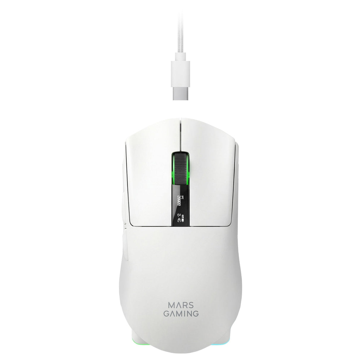 Ratón Gaming Inalámbrico Mars Gaming Mmw-Elite Batería Recargable Hasta 20000 Dpi Blanco