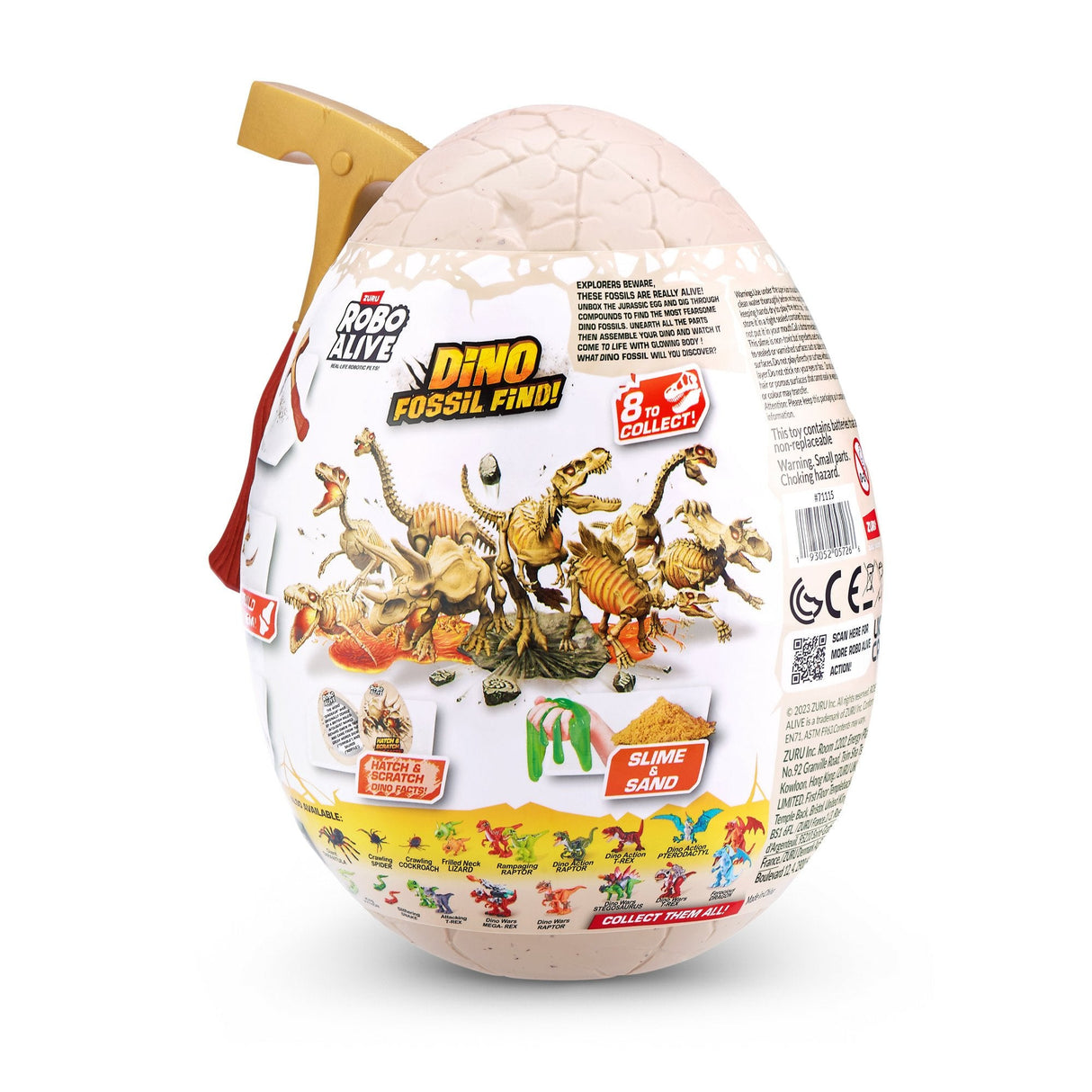 Zuru Robo Alive - Mini Dino Fossil Find, Artículo Ordenado De Figura, Una Figura 71115tq2