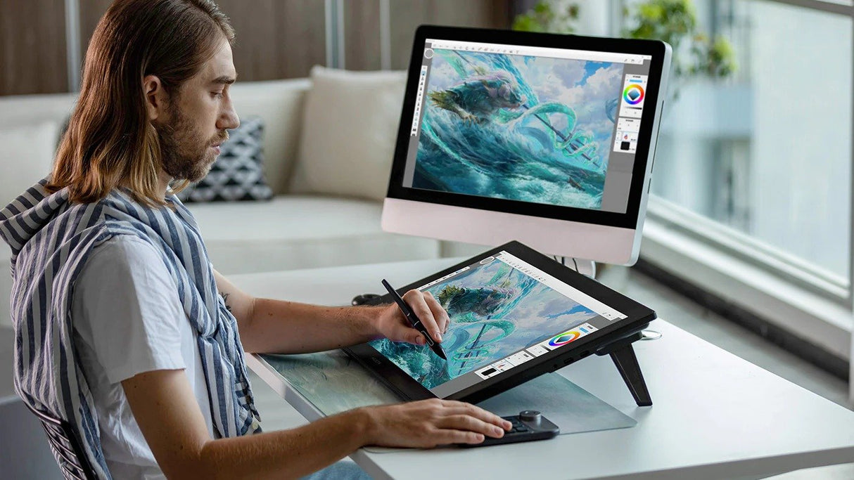 EAN 6930444802271 - HUION PRO 24 4K tableta digitalizadora Negro 5080 líneas por pulgada 527,04 x 296,46 mm USB imagen 3