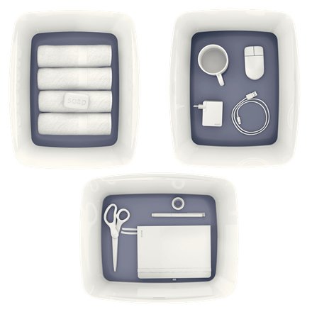 Leitz Caja De Almacenamiento 18,0 L - 38,5 X 31,8 X 19,8 Cm Blanco Perla Gris