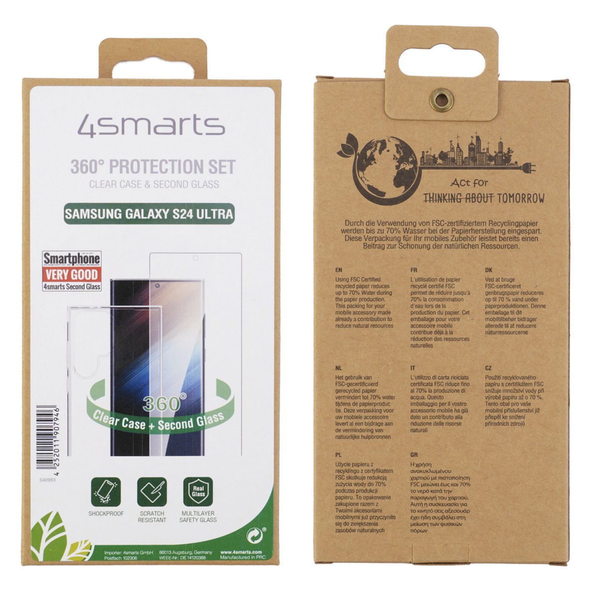 4smarts 360° Protection Set Para Samsung Galaxy S24 Ultra