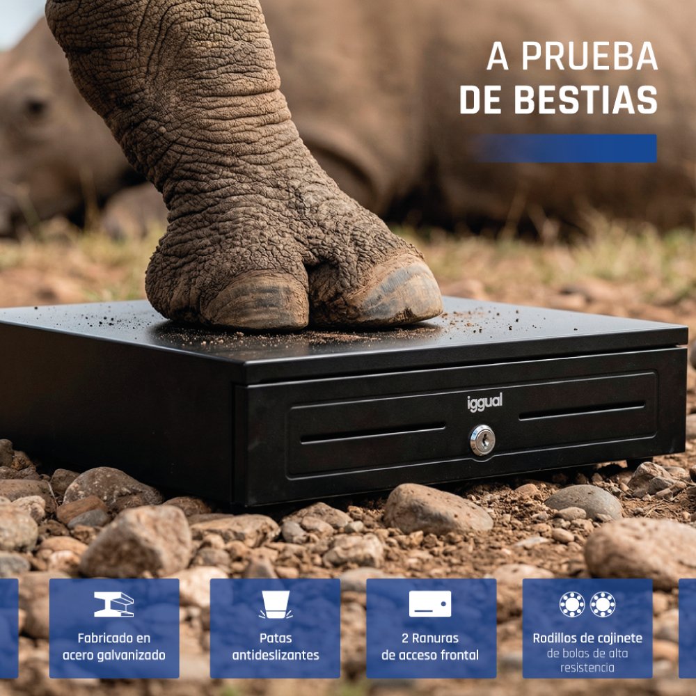 EAN 8435364318942 - iggual IRON-HD Cajón de efectivo automático y manual imagen 4