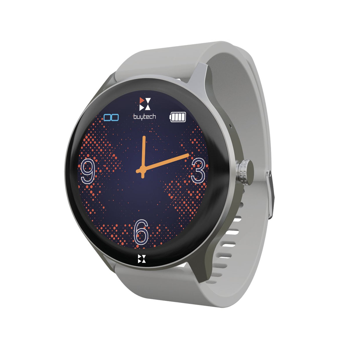 Smartwatch Techmade Buytech Beta Tondo Allum. 1.38" Plata