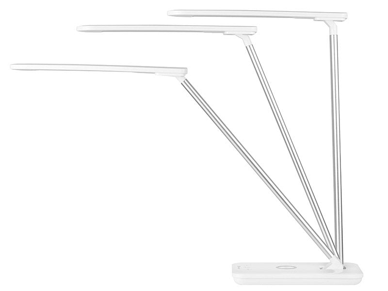 Lámpara De Escritorio Led Tracer Luna Con Cargador Inalámbrico 10w