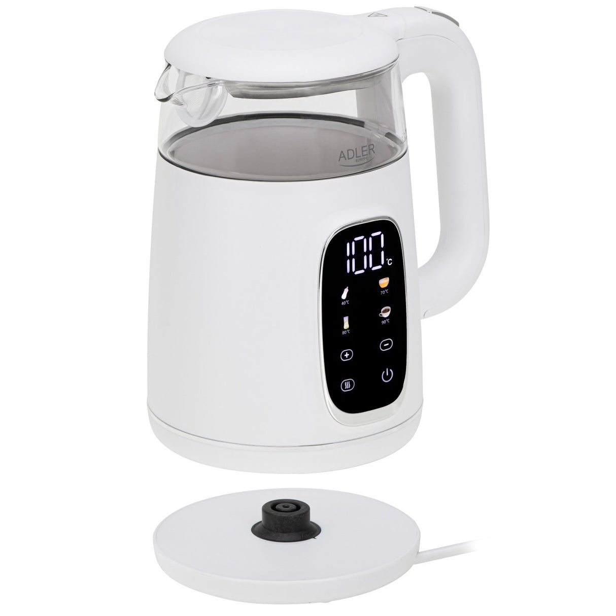 EAN 5905575907820 - Adler AD 1305WS tetera eléctrica 1,7 L 2200 W Transparente, Blanco, Plata imagen 5