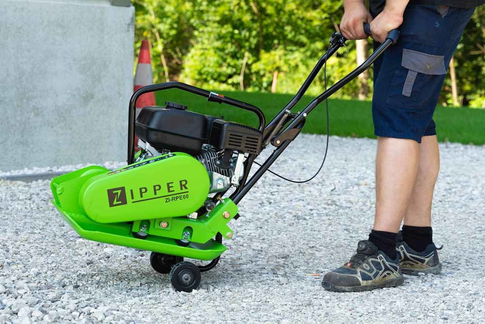 Zipper Maschinen Zi-Rpe60 Compactador De Tierra Placa Vibratoria Gasolina 13,8 M/Min 150 Cm 3,6 L