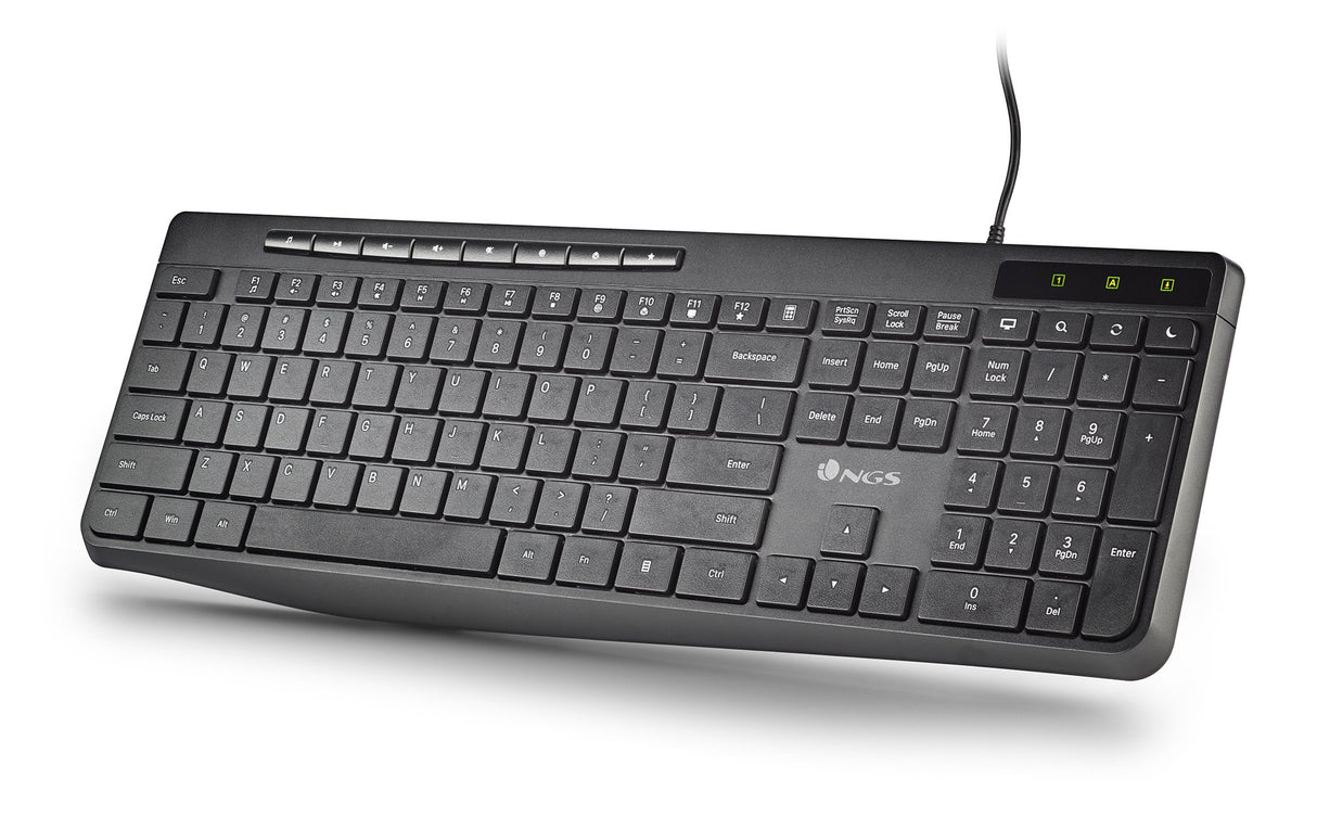EAN 8435430625707 - NGS SPECTRA (QUERTY, ES) teclado Hogar / Oficina USB QWERTY Español Negro imagen 2