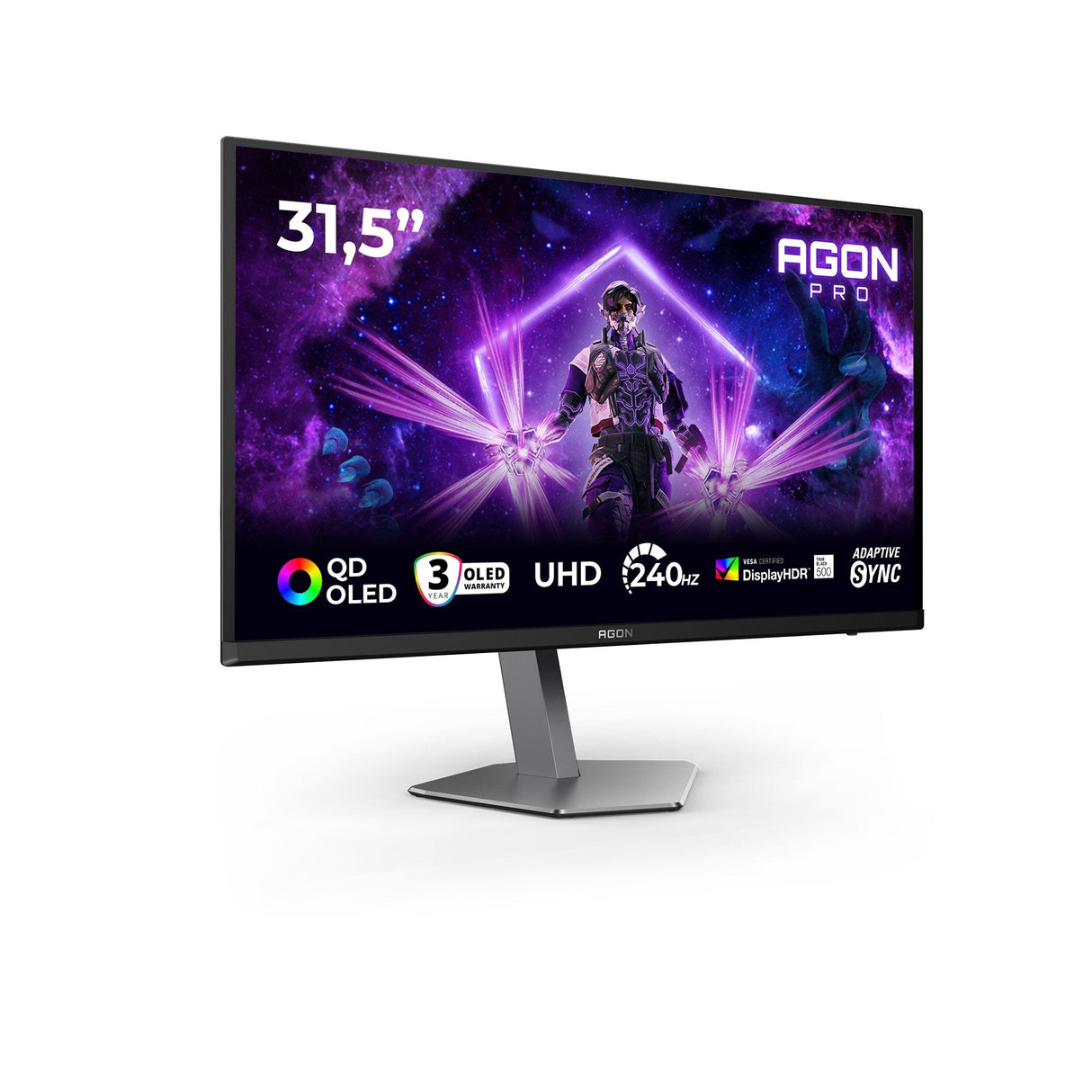 Ag326uzd2 31 5' 16:9 Qd-Oled 240hz 3840x2160 Has 150mm Hdmi X 2x 2.1 Dp X 1x 2.1 Usb-C 3.2 Gen2 (Hbr3)
